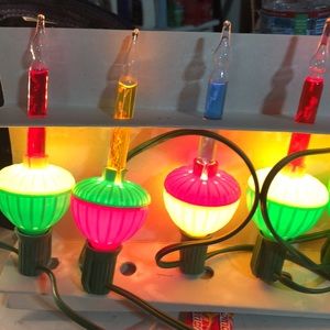 Everglow Vintage 7 Bubble Lite Set Christmas Decor